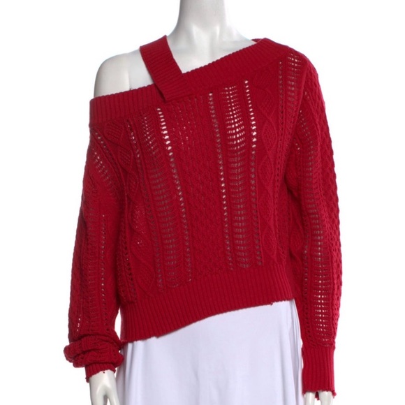 RtA Scarlet Ribbed Sweater 💯 Authentic - Picture 1 of 8